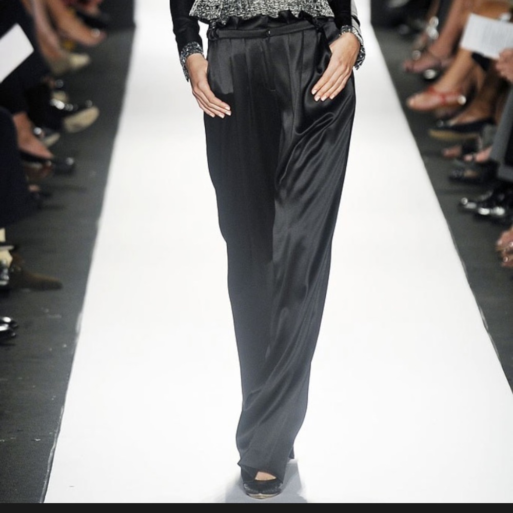 Carolina Herrera silk satin pants